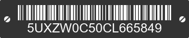 2012 BMW X5 5UXZW0C50CL665849 VIN decoded