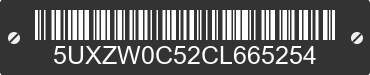 2012 BMW X5 5UXZW0C52CL665254 VIN decoded