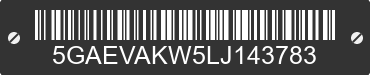 2020 BUICK Enclave 5GAEVAKW5LJ143783 VIN decoded