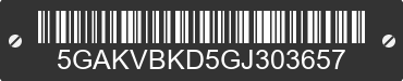 2016 BUICK Enclave 5GAKVBKD5GJ303657 VIN decoded