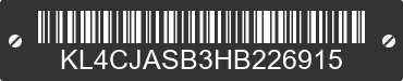 2017 BUICK Encore KL4CJASB3HB226915 VIN decoded
