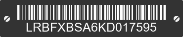 2019 BUICK Envision LRBFXBSA6KD017595 VIN decoded