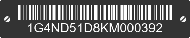 1989 BUICK Skylark 1G4ND51D8KM000392 VIN decoded