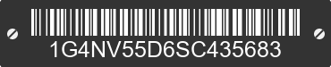 1995 BUICK Skylark 1G4NV55D6SC435683 VIN decoded