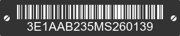 2021 BULK DOT/TC Specification 3E1AAB235MS260139 VIN decoded