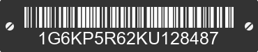 2019 CADILLAC CT6 1G6KP5R62KU128487 VIN decoded