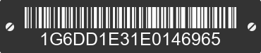 2014 CADILLAC CTS 1G6DD1E31E0146965 VIN decoded