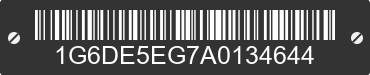 2010 CADILLAC CTS 1G6DE5EG7A0134644 VIN decoded