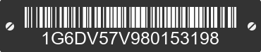 2008 CADILLAC CTS 1G6DV57V980153198 VIN decoded