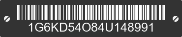 2004 CADILLAC Deville 1G6KD54O84U148991 VIN decoded