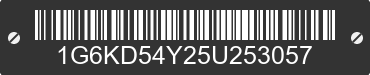2005 CADILLAC Deville 1G6KD54Y25U253057 VIN decoded