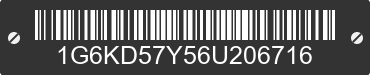 2006 CADILLAC DTS 1G6KD57Y56U206716 VIN decoded