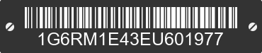 2014 CADILLAC ELR 1G6RM1E43EU601977 VIN decoded