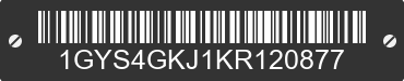 2019 CADILLAC Escalade ESV 1GYS4GKJ1KR120877 VIN decoded