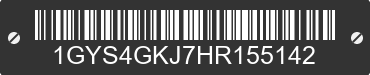 2017 CADILLAC Escalade ESV 1GYS4GKJ7HR155142 VIN decoded