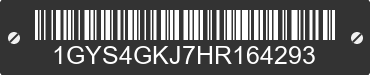 2017 CADILLAC Escalade ESV 1GYS4GKJ7HR164293 VIN decoded