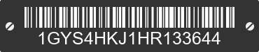 2017 CADILLAC Escalade ESV 1GYS4HKJ1HR133644 VIN decoded