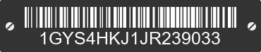 2018 CADILLAC Escalade ESV 1GYS4HKJ1JR239033 VIN decoded