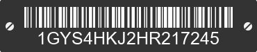 2017 CADILLAC Escalade ESV 1GYS4HKJ2HR217245 VIN decoded