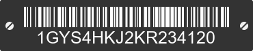2019 CADILLAC Escalade ESV 1GYS4HKJ2KR234120 VIN decoded