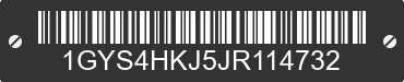 2018 CADILLAC Escalade ESV 1GYS4HKJ5JR114732 VIN decoded