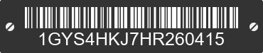 2017 CADILLAC Escalade ESV 1GYS4HKJ7HR260415 VIN decoded