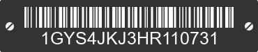 2017 CADILLAC Escalade ESV 1GYS4JKJ3HR110731 VIN decoded