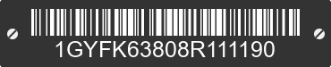 2008 CADILLAC Escalade 1GYFK63808R111190 VIN decoded