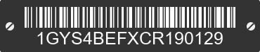 2012 CADILLAC Escalade 1GYS4BEFXCR190129 VIN decoded