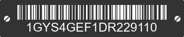 2013 CADILLAC Escalade 1GYS4GEF1DR229110 VIN decoded