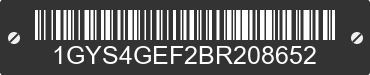 2011 CADILLAC Escalade 1GYS4GEF2BR208652 VIN decoded