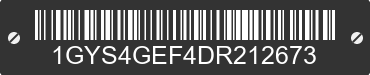 2013 CADILLAC Escalade 1GYS4GEF4DR212673 VIN decoded