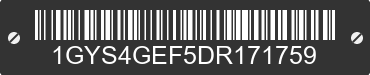 2013 CADILLAC Escalade 1GYS4GEF5DR171759 VIN decoded