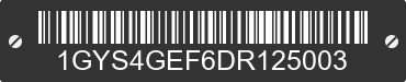 2013 CADILLAC Escalade 1GYS4GEF6DR125003 VIN decoded