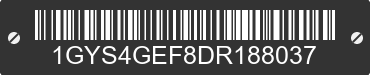 2013 CADILLAC Escalade 1GYS4GEF8DR188037 VIN decoded