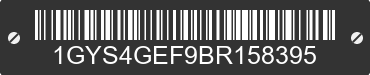 2011 CADILLAC Escalade 1GYS4GEF9BR158395 VIN decoded
