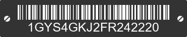 2015 CADILLAC Escalade 1GYS4GKJ2FR242220 VIN decoded
