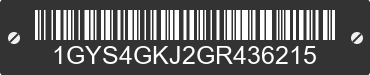 2016 CADILLAC Escalade 1GYS4GKJ2GR436215 VIN decoded