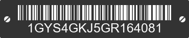 2016 CADILLAC Escalade 1GYS4GKJ5GR164081 VIN decoded