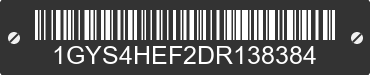 2013 CADILLAC Escalade 1GYS4HEF2DR138384 VIN decoded