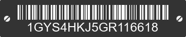 2016 CADILLAC Escalade 1GYS4HKJ5GR116618 VIN decoded