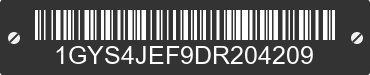 2013 CADILLAC Escalade 1GYS4JEF9DR204209 VIN decoded