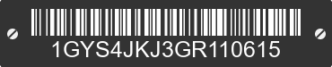 2016 CADILLAC Escalade 1GYS4JKJ3GR110615 VIN decoded