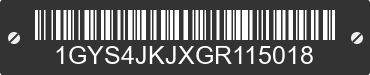 2016 CADILLAC Escalade 1GYS4JKJXGR115018 VIN decoded