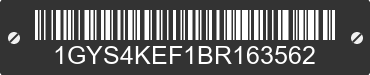 2011 CADILLAC Escalade 1GYS4KEF1BR163562 VIN decoded