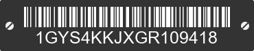 2016 CADILLAC Escalade 1GYS4KKJXGR109418 VIN decoded