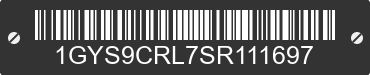 2025 CADILLAC Escalade 1GYS9CRL7SR111697 VIN decoded