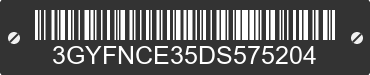 2013 CADILLAC SRX 3GYFNCE35DS575204 VIN decoded