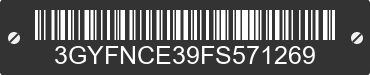 2015 CADILLAC SRX 3GYFNCE39FS571269 VIN decoded