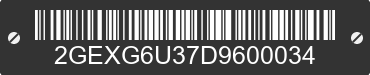 2013 CADILLAC Stretch Limousine 2GEXG6U37D9600034 VIN decoded